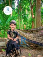 JS 22 black জাপানি সিল্করেডি শাড়ি - Image 4