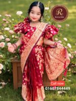 বেবি জামদানী শাড়ি - Image 4