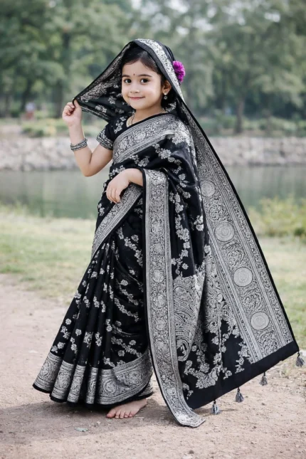 বেনারসি শাড়ি কালো (Code-039