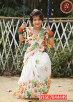 Chanderi Silk beby Ready Saree  code 1013